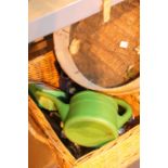 Mixed gardening items including sieve. Not available for in-house P&P.