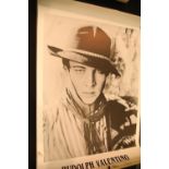 Rudolph Valentino, three large publicity shot posters, each 96 x 66 cm. P&P Group 1 (£14+VAT for the