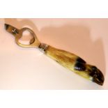 Taxidermy Roe deer bottle opener, L: 20 cm. P&P Group 1 (£14+VAT for the first lot and £1+VAT for
