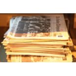 Collection of mainly Liverpool newspapers and commemorative issues including Pope visit,