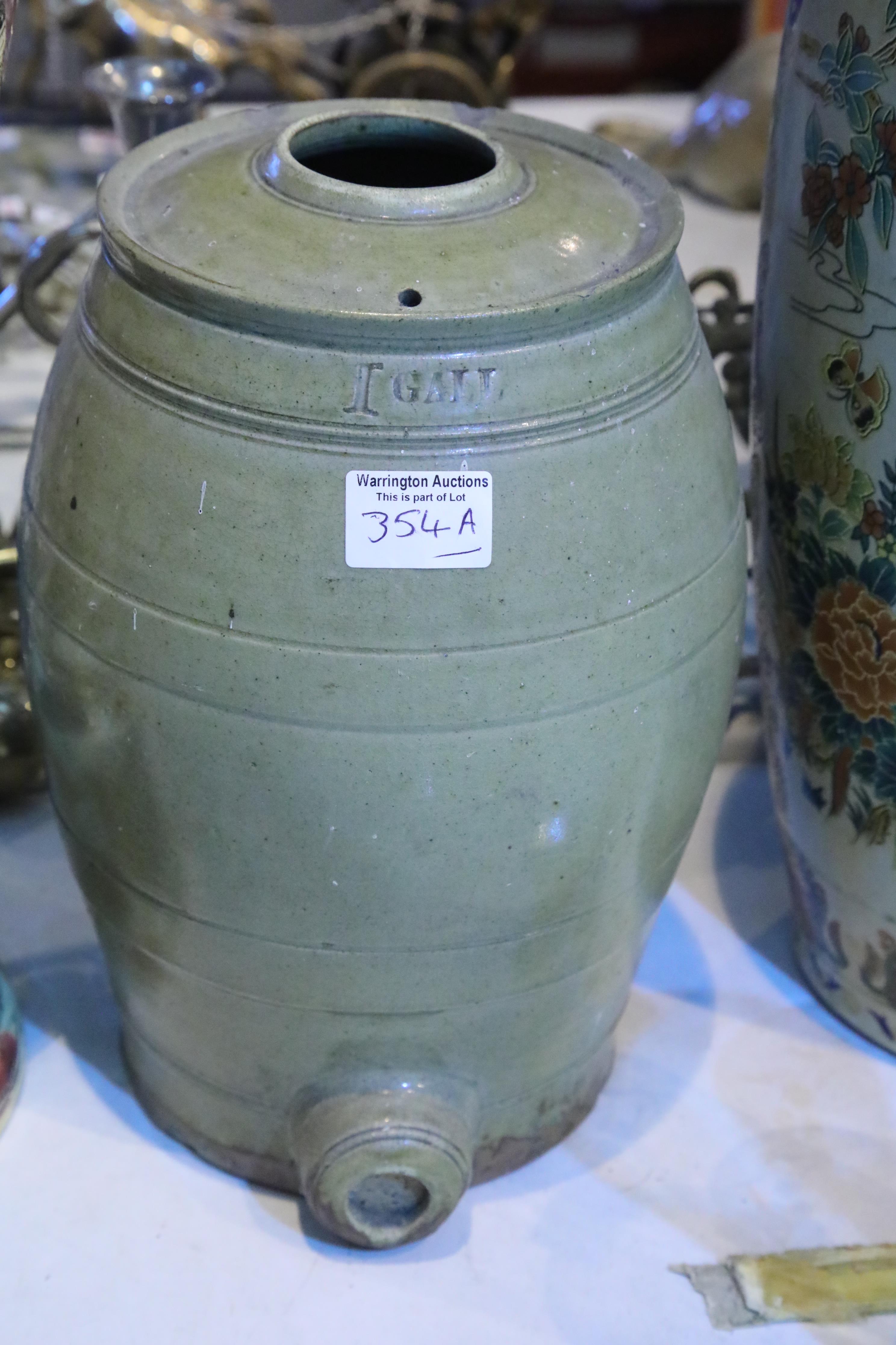 Stoneware flagon. Not available for in-house P&P.