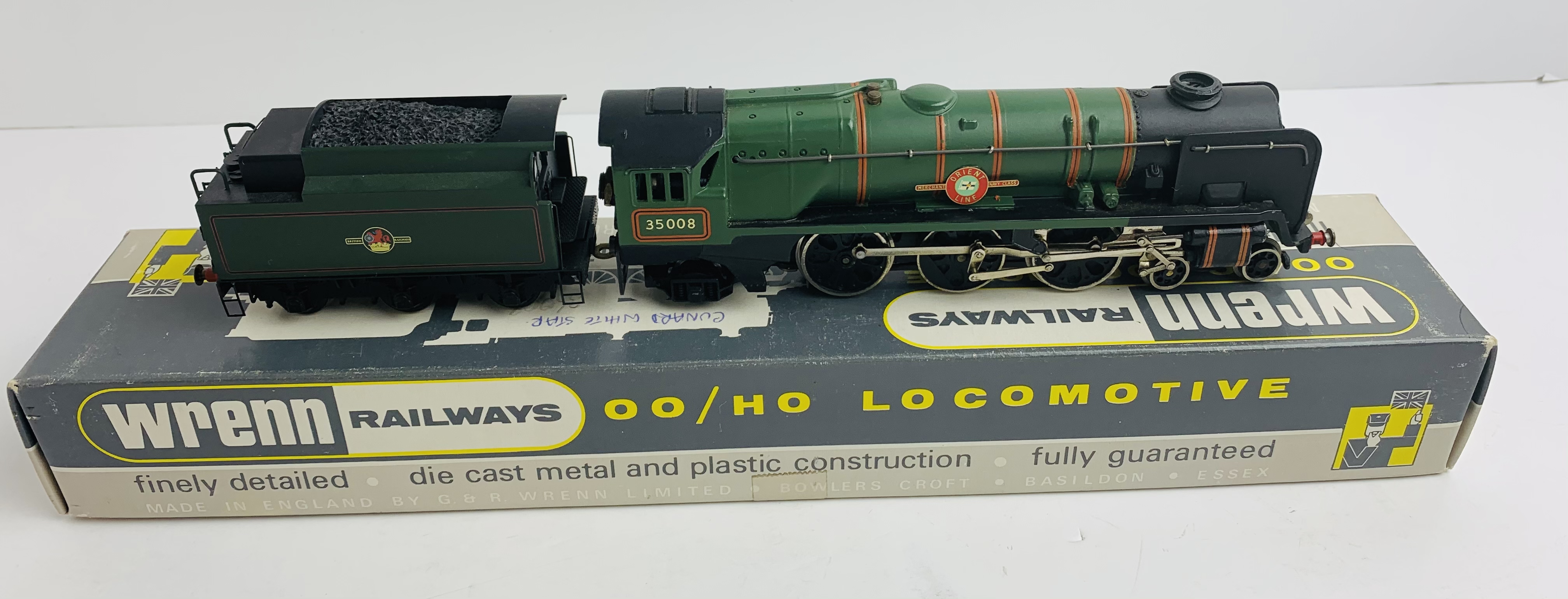 Wrenn Merchant Navy 'Orient Line' - Rename (Code 3) in W2269 Box - Hornby Super Detail Tender. P&P - Image 3 of 6