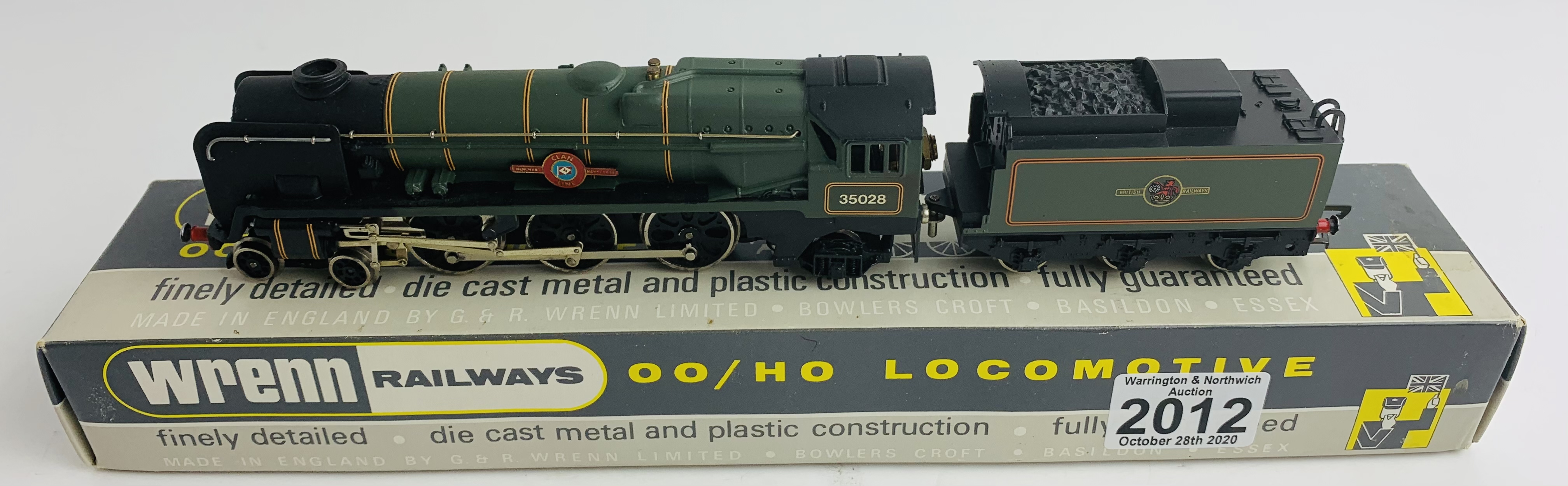 Wrenn W2238 'Clanline' 4-6-2 Boxed. P&P Group 1 (£14+VAT for the first lot and £1+VAT for subsequent - Image 2 of 6