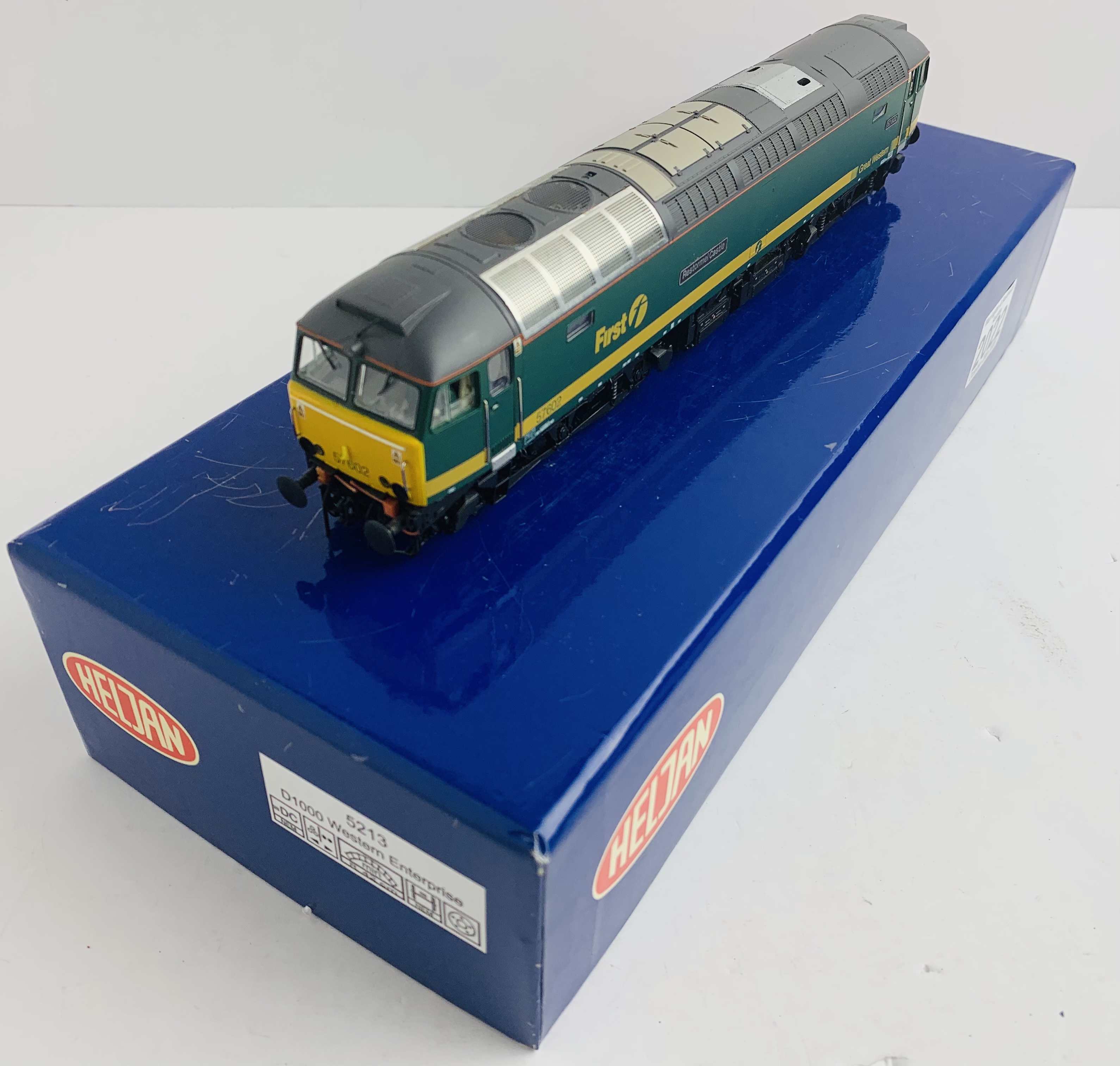 Bachmann OO First 'Restormel Castle' Class 57 - Incorrect Box. P&P Group 1 (£14+VAT for the first