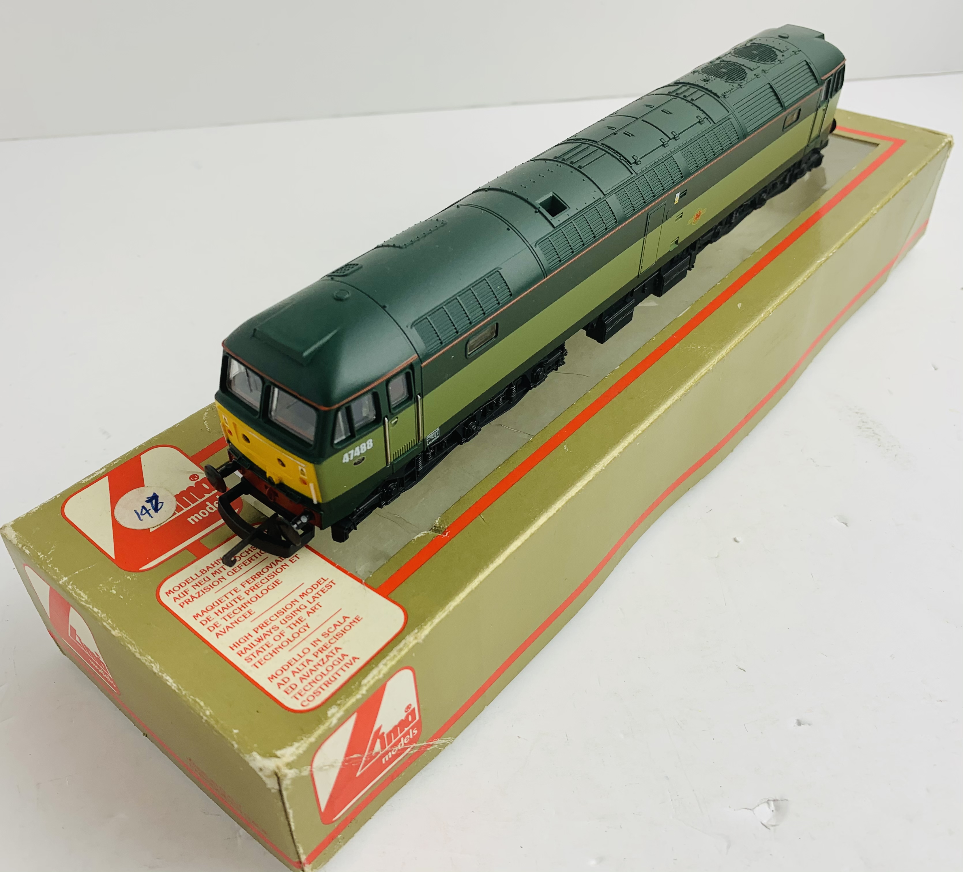 Lima OO 2 Tone Green Class 47 - Boxed. P&P Group 1 (£14+VAT for the first lot and £1+VAT for