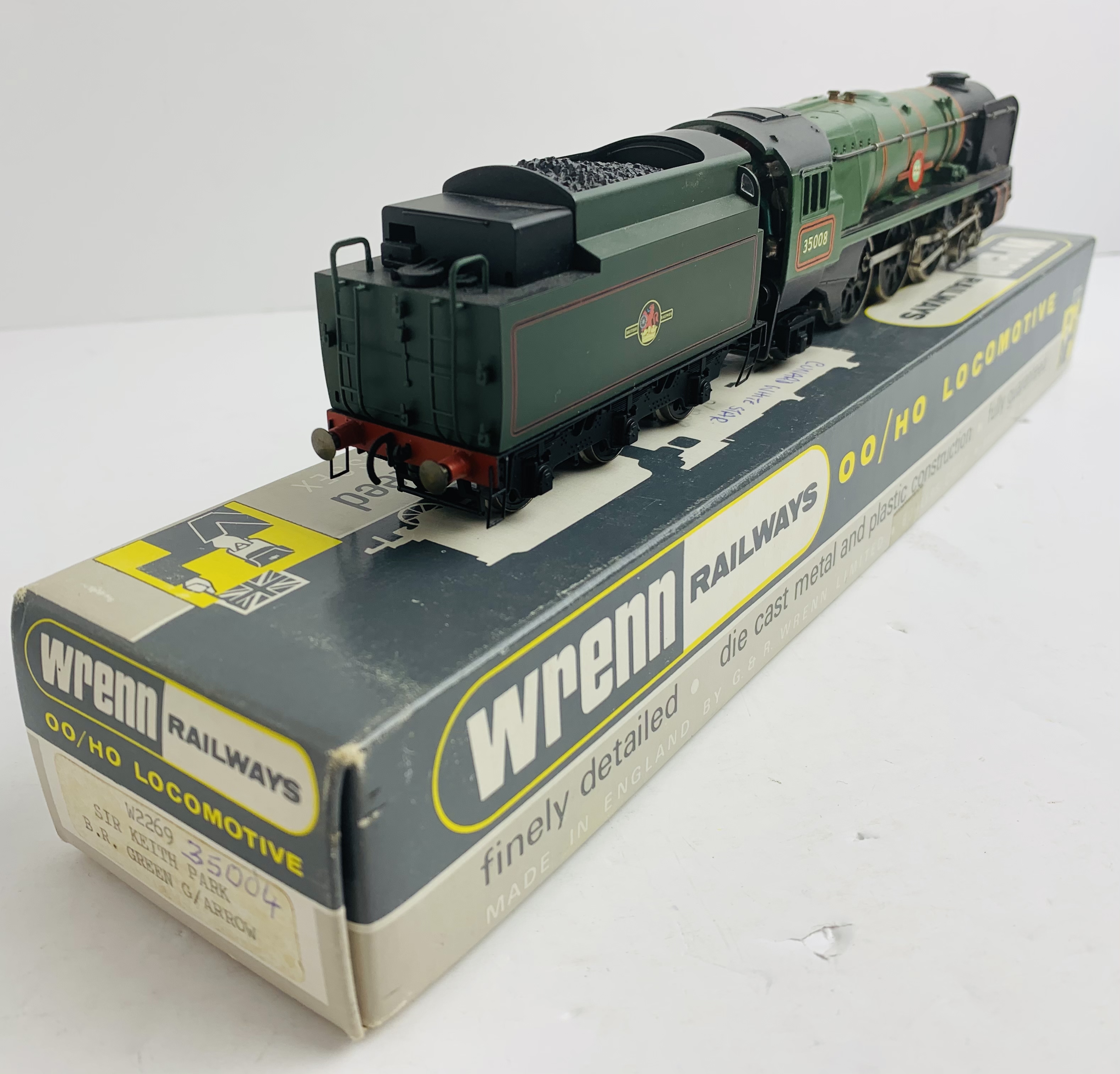 Wrenn Merchant Navy 'Orient Line' - Rename (Code 3) in W2269 Box - Hornby Super Detail Tender. P&P - Image 4 of 6