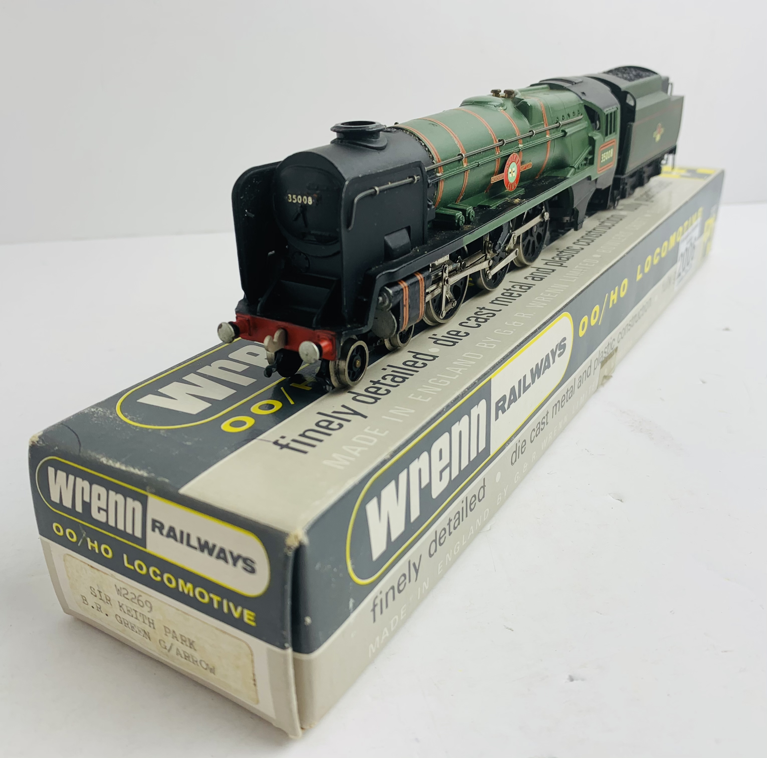 Wrenn Merchant Navy 'Orient Line' - Rename (Code 3) in W2269 Box - Hornby Super Detail Tender. P&P