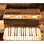 Vintage Mastertone accordion. Not available for in-house P&P