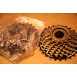 Unused Shimano bike gear sets, one Shimano MF-T221, one unnamed. Not available for in-house P&P