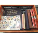 Quantity of stamp albums and stamps. Not available for in-house P&P