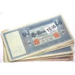 Fifteen 100 mark banknotes, 1910. P&P Group 1 (£14+VAT for the first lot and £1+VAT for subsequent