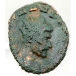 Gothicus Claudius - Radiate period Roman Bronze coin with Deity holding Cornucopia. P&P Group 1 (£
