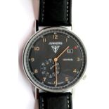 Gents boxed Junkers wristwatch with subsidiary seconds dial and date aperture. P&P Group 1 (£14+