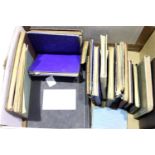 Box of autograph albums containing 100s of signatures, watercolours, sketches etc. Not available for