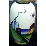 Lorna Bailey vase Deco House, H: 21 cm. P&P Group 2 (£18+VAT for the first lot and £3+VAT for