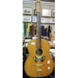 Classical guitar with inlaid butterfly to body and metal tailpiece. Not available for in-house P&P