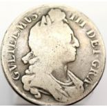 1696 - William III Silver Crown. P&P Group 1 (£14+VAT for the first lot and £1+VAT for subsequent