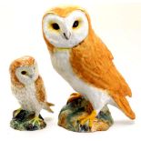 Two Beswick owls, H: 19 cm. P&P Group 2 (£18+VAT for the first lot and £3+VAT for subsequent lots)