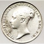 1842 - Silver Sixpence of Queen Victoria. P&P Group 1 (£14+VAT for the first lot and £1+VAT for