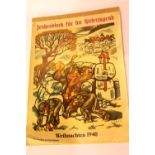 ** WITHDRAWN**German WWII Hitler Youth Sketch Pad with some interesting artwork. P&P Group 2 (£18+
