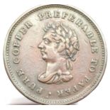 1838 token with good definition. P&P Group 1 (£14+VAT for the first lot and £1+VAT for subsequent