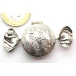 Silver sweet form pill box, L: 5 cm, 12g. P&P Group 1 (£14+VAT for the first lot and £1+VAT for