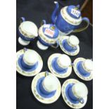 Fifteen piece Wedgwood coffee set. P&P Group 2 (£18+VAT for the first lot and £3+VAT for