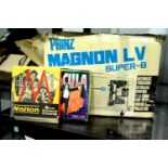 Prinz Magnon LV super-8 projector and two films. Condition Report: All electrical items in this