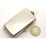 Edwardian hallmarked silver sovereign and half sovereign holder with gilt interior, Birmingham assay