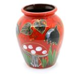 Anita Harris toadstool vase, H: 14 cm. P&P Group 1 (£14+VAT for the first lot and £1+VAT for