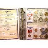 Album of world coins in mint condition, 16 countries. P&P Group 1 (£14+VAT for the first lot and £