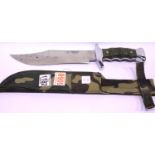 Cudeman Spanish hunting knife and sheath, blade L: 21 cm. P&P Group 1 (£14+VAT for the first lot and