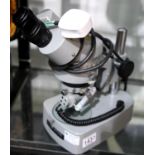 Binocular microscope, by Kyowa Optical, model SDZ-PL, with ultra-violet lamp. P&P Group 3 (£25+VAT