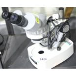 Binocular microscope, by Kyowa Optical, model SD-2PL. P&P Group 3 (£25+VAT for the first lot and £