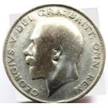 1925 - Silver Half Crown of King George V. P&P Group 1 (£14+VAT for the first lot and £1+VAT for