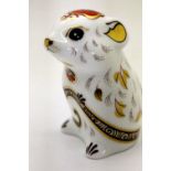 Royal Crown Derby mouse, H: 8 cm. P&P Group 1 (£14+VAT for the first lot and £1+VAT for subsequent