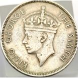 1951 - One Rupee of Mauritius - King George VI. P&P Group 1 (£14+VAT for the first lot and £1+VAT