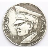 1935 - Token depicting Adolf Hitler. P&P Group 1 (£14+VAT for the first lot and £1+VAT for