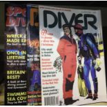Quantity of mixed diving magazines. Not available for in-house P&P