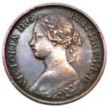 1864 - Bronze Farthing of Queen Victoria. P&P Group 1 (£14+VAT for the first lot and £1+VAT for