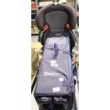 Graco Junior child's car set and a Kingswood travelling baby cot. Not available for in-house P&P.