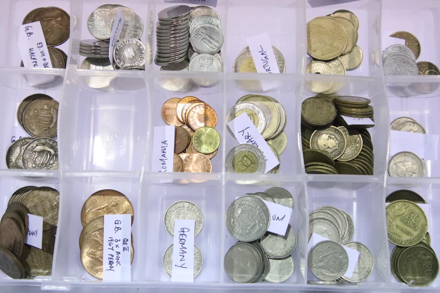 Collection of 20th century world coins and tokens, including 5 silver Australian, British 1838