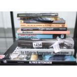 Collection of Alfred Hitchcock related books, both novel and biographies. P&P Group 2 (£18+VAT for