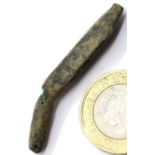 Civil War Iron Crossbow bolt head - Lincoln find, evidence of impact damage to shaft. P&P Group