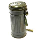 WWII German D.R.K Gas Mask and Canister. Dated 1936. P&P Group 2 (£18+VAT for the first lot and £3+