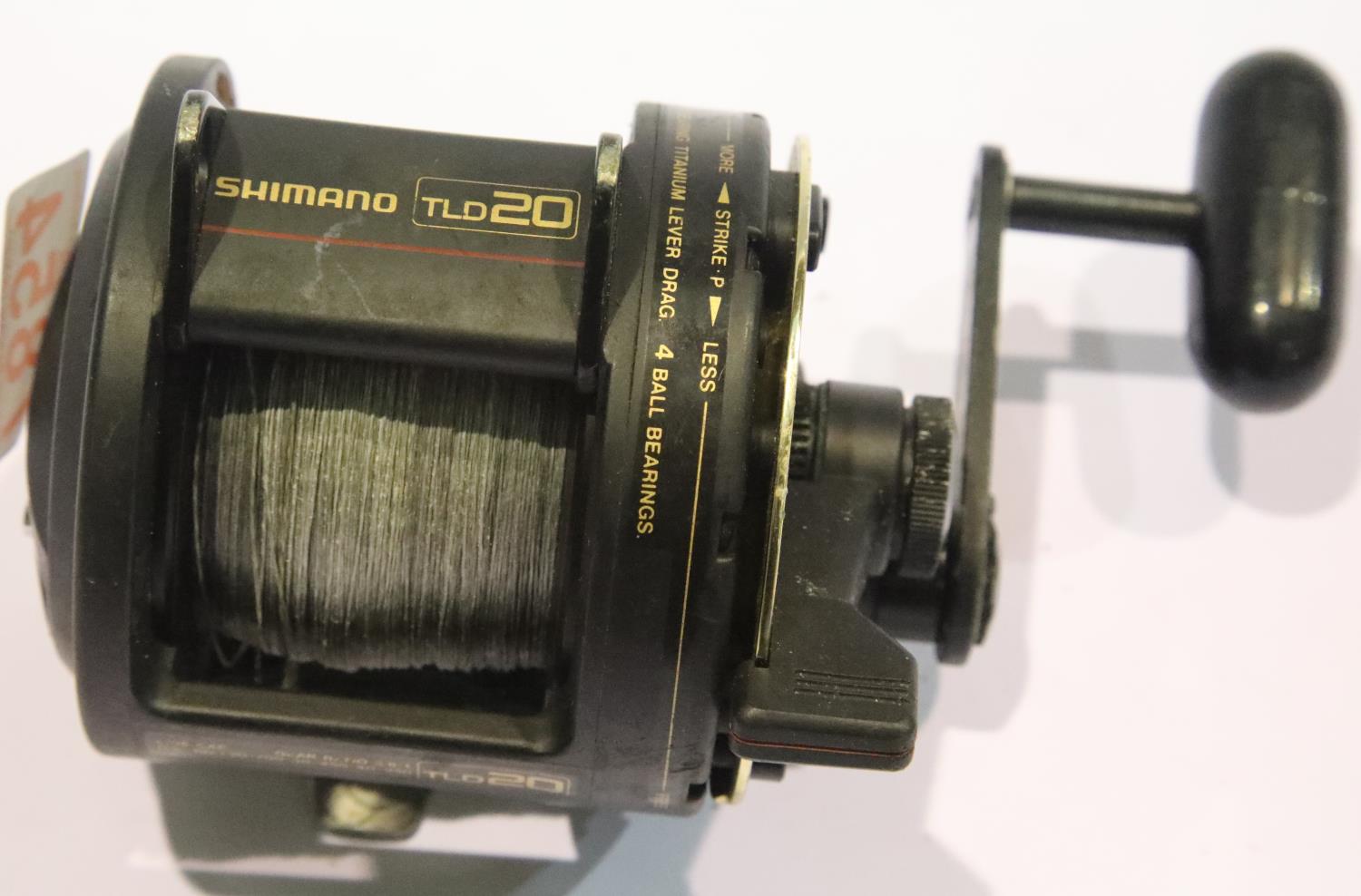 Shimano TLD 20 fishing reel. P&P Group 2 (£18+VAT for the first lot and £3+VAT for subsequent lots)