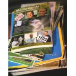 Collection of Ryder Cup official programmes from 1980s/1990s, Open Championship and other events,