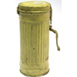 WWII German D.A.K (Afrika Korps) Gas Mask Canister. P&P Group 3 (£25+VAT for the first lot and £5+