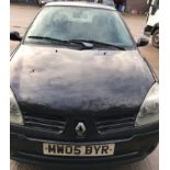 Renault Clio 05 plate, 1.2 petrol manual, Taxed until 01/10/2021 and MOT until 07/09/2021.