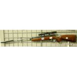 SMK QB78 air rifle co2 with silencer and scope. Not available for in-house P&P